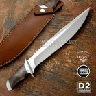 Model # 7741 Impact Cutlery Custom Bowie Knife Rosewood handle | D2 — photo 1
