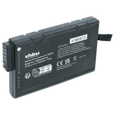 Akku für Getac B300 V200 X500 M230 S400 V1010 V100 6600mAh 10,8V