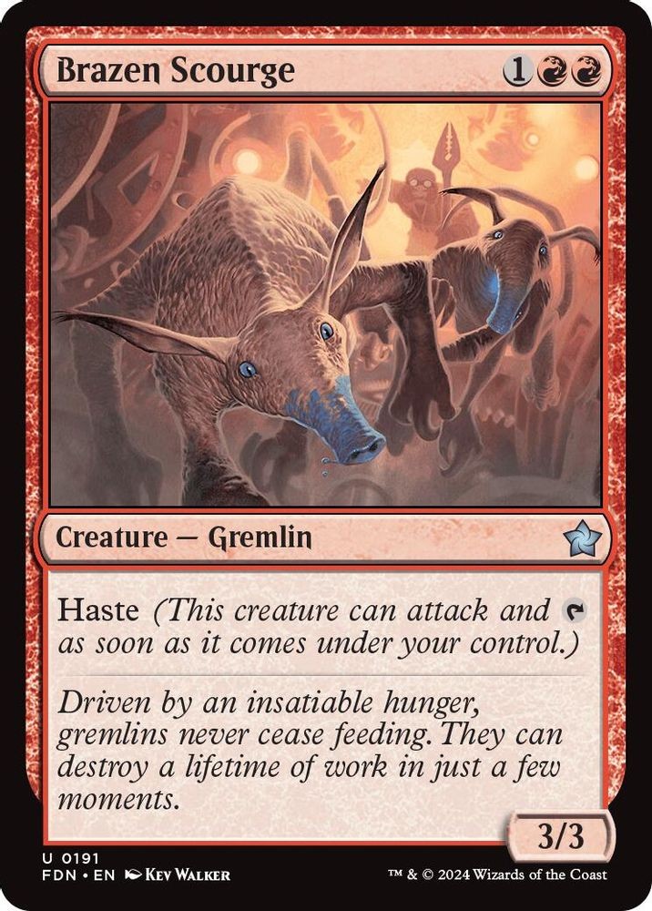2024 Magic: The Gathering: Foundations - Brazen Scourge (#191, U, Near Mint)
