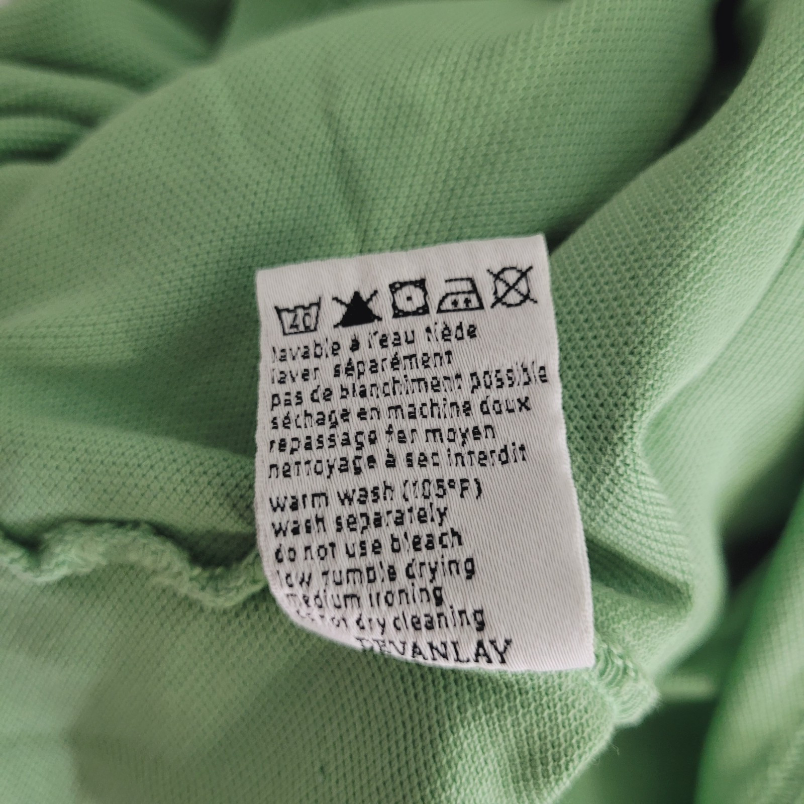 Lacoste size 6 polo lot 2 Vintage Washed green alligator logo short sleeve gray thumbnail 6