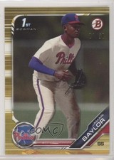 2019 Bowman Draft Gold 27/50 Jamari Baylor #BD-41 s3g