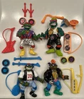 Vintage TMNT Rock N' Rollin' Turtles Lot 4 Teenage Mutant Ninja Turtles Complete