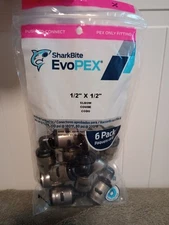SharkBite EvoPEX Elbow, 1/2" x 1/2" Push-To-Connect Elbow 6 PACK
