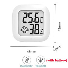 1PC Digital LCD Thermometer Hygrometer Indoor Room Mini Electronic Temperature H