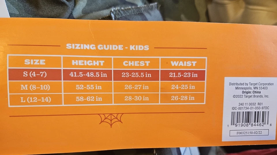 Disfraz de Halloween soldado del ejército para niños nuevo con etiquetas mono con accesorios 4-7 pequeño  Foto 4 de 4