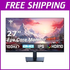 27" QHD 100Hz Gaming Monitor, Frameless IPS Display