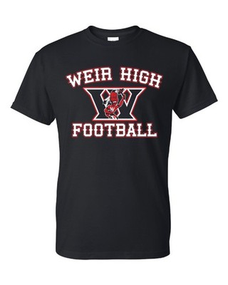 Weir High Football Weirton West Virginia High School Football Black Shirt