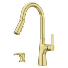 Tasso Kitchen Faucet with Pull Down Sprayer and Soap Dispenser, Single Handle...