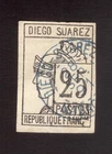 DIEGO SUAREZ No. 9 OBL BLUE 28 SEPT 1891 - WITHOUT THINNING EXCELLENT Price + €130