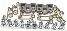 1/4 Turn Quick Release Steel Dzus Button with Springs and Tab Plates 10 Pack
