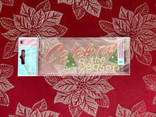 VERY RARE - VINTAGE CELEBRATE THE SEASON JOLEE'S CHRISTMAS TITLE 3D STICKERS