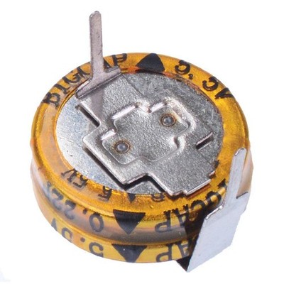 0.22F 5.5V Supercapacitor ±20% Horizontal Mount