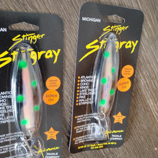 2 - MICHIGAN STINGER STINGRAY SPOONS Frost Byte UV