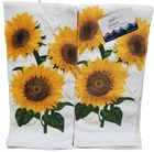 Set of 2 Same Printed Terry Kitchen Towels (16"x26") 3 SUNFLOWERS # 2 , AM