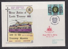 Great Britain Tramway 1977 Leed Tramcar #602  Dawn  Souvenir Cover Royal Cachet