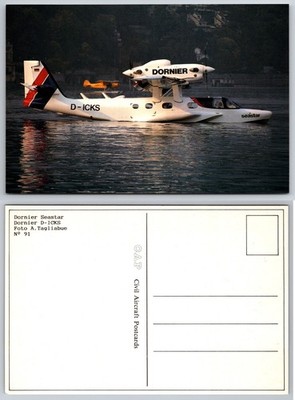 Continental Dornier Seastar Seaplane Postcard