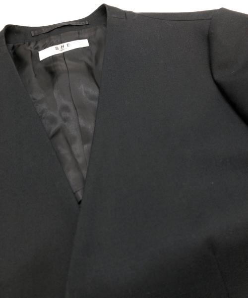 Collarless Jacket Basic Polyester Blazer Women’s … - image 5