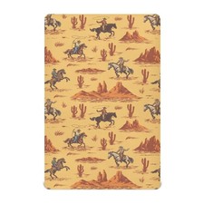 Western Cowboy American Crib Sheets for Boys Girl Wild West Cowboys and Horse...