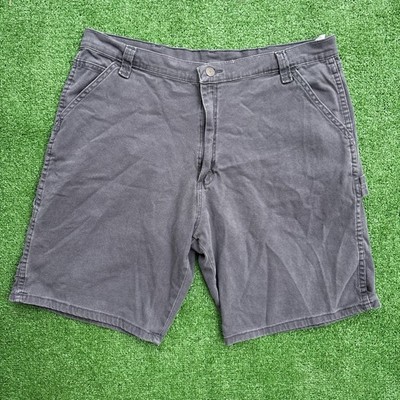 Men s Grey Wrangler Shorts Size 38 Workwear Vintage Rugged Style