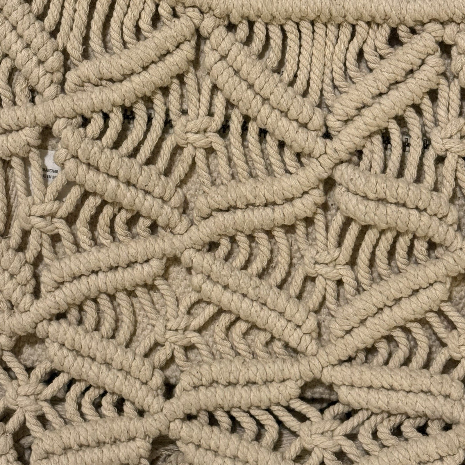 Universal Thread Cream Crochet Macrame Handbag wi… - image 6