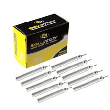 10x Exell Battery 3V 50mAh CR435 Fishing Lure Shape Lithium Battery