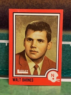 1989 Leesley Pizza Hut Nebraska Cornhusker 100 #62 Walt Barnes