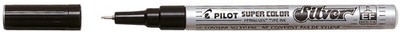 PILOT Permanent Marker SUPER COLOR feine Spitze silber 1,0 mm Strichstärke