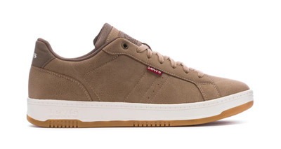 MENS LEVI'S CARSON LACE UP KHAKI BROWN CASUAL FASHION SNEAKER SHOES