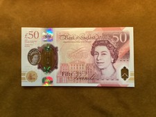AA30 Prefix Bank Of England £50 Note In Uncirculated Mint Condition