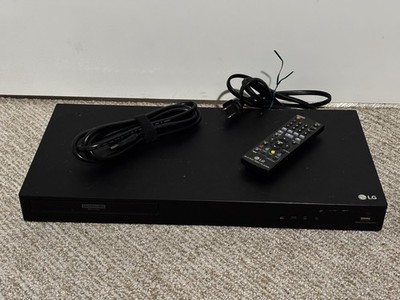 LG UBK80 4K Ultra-Hd Blu-ray Disc Player With Remote + HDMI Cable Tested Works!