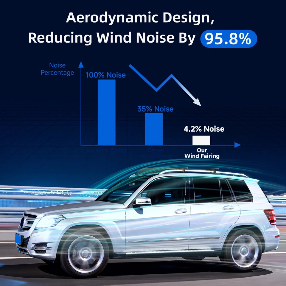 Barras transversales de techo para Dodge Grand Caravan 54" portaequipajes de carga con bloqueo Foto 2 de 4