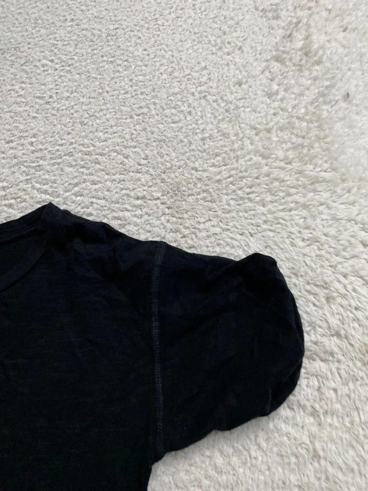 Camiseta Banana Republic Mujer Manga Corta Cuello Redondo Negra Talla XS Foto 3 de 4