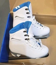 Jackson Ultima Girls' SoftSkate 181 Recreational Ice Skates Blue 8 1/3 Size 3