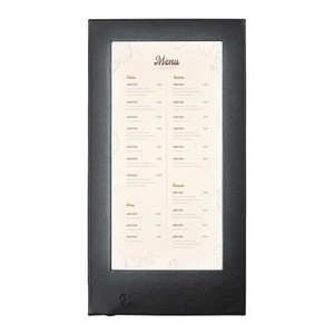 WeChef LED Backlit Menu Holder Cover Single Panel Fits 5"x11" Paper Nightclub