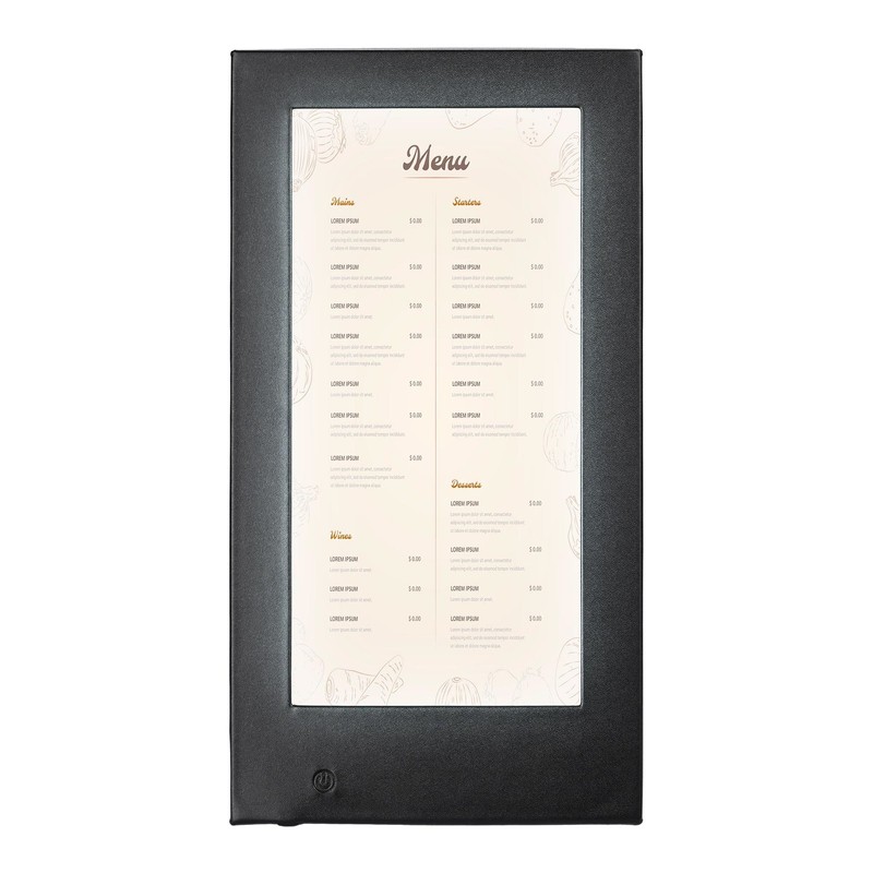 WeChef LED Backlit Menu Holder Cover Single Panel Fits 5"x11" Paper Nightclub