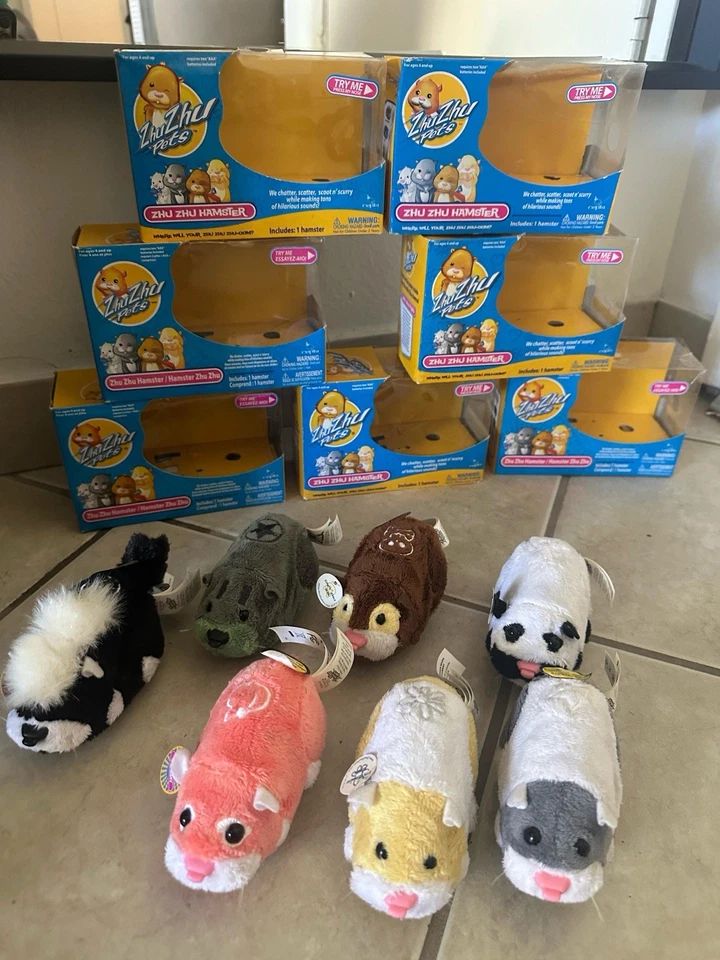 Lote de 7 hámsters Zhu Zhu Mascotas. Nombre todos los sonidos pero no se mueve Foto 3 de 4