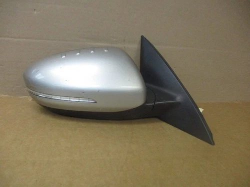 11 12 13 Kia Optima Passenger Side Mirror Right Rh Blinker Titanium Silver Metal