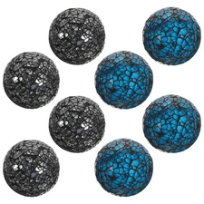8 Pcs Decorative Glass Spheres Centerpiece Table Decorations Balls