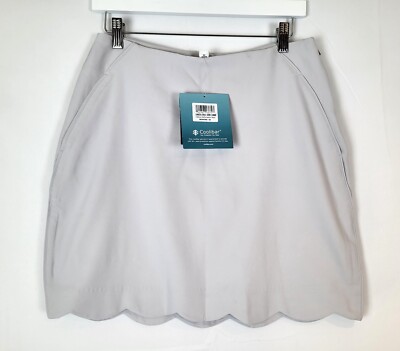 NWT Coolibar Skort Valorus Performance UPF 50+ Gray Size 10 Golf New
