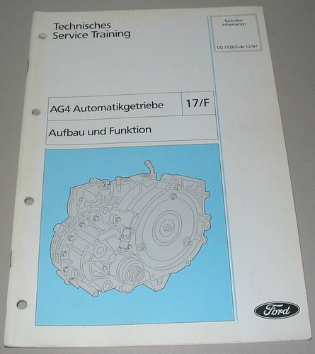 Technische Information Ford Galaxy AG4 Automatikgetriebe Aufbau + Funktion 1997