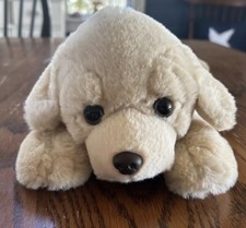 FAO Schwarz Golden Yellow Lab Retriever Puppy Dog Plush Stuffed Animal Soft 15"