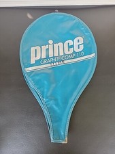 VINTAGE 1989 PRINCE Graphite Comp Oversize Tennis Racket Blue Cover.