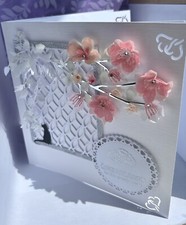 Special Luxury Handmade Boxed Wedding Day/anniversary/birthday Card  8”  x 8”