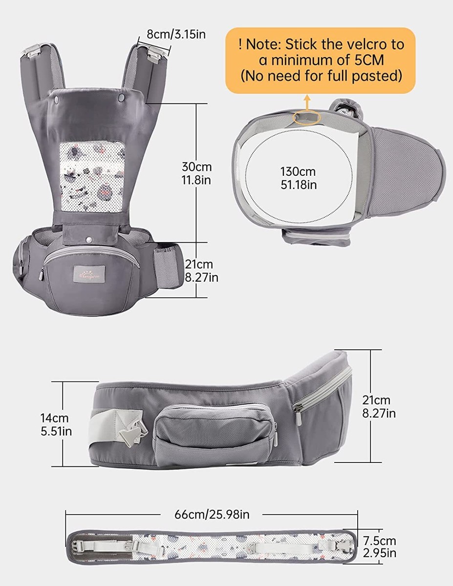 Baby Carrier Newborn to Toddler, Ergonomic 6-In-1 Baby