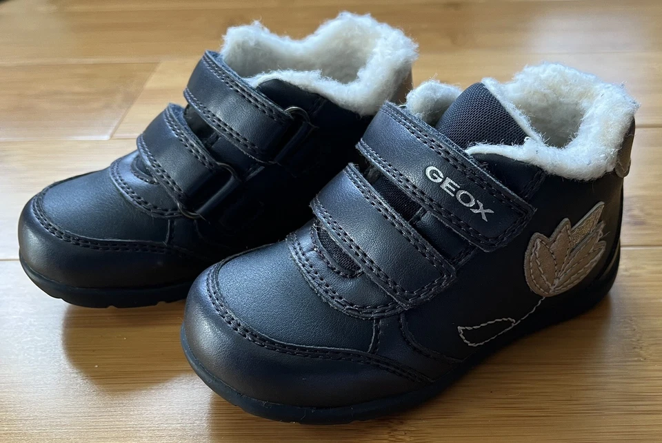 Zapatos Geox Respira Niña Talla 6.5 Azul Marino Bebé Primeros Pasos (Sin Caja) Foto 2 de 4