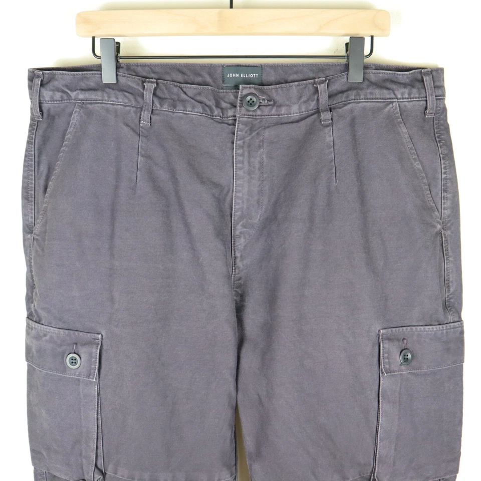 Pantalones cargo John Elliott negros lavados talla 5 cintura 37" entrepierna 33" Foto 3 de 4