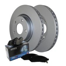 Front Brake Kit 296mm Disc Rotors & Akebono Ceramic Pads For Nissan Altima Sedan