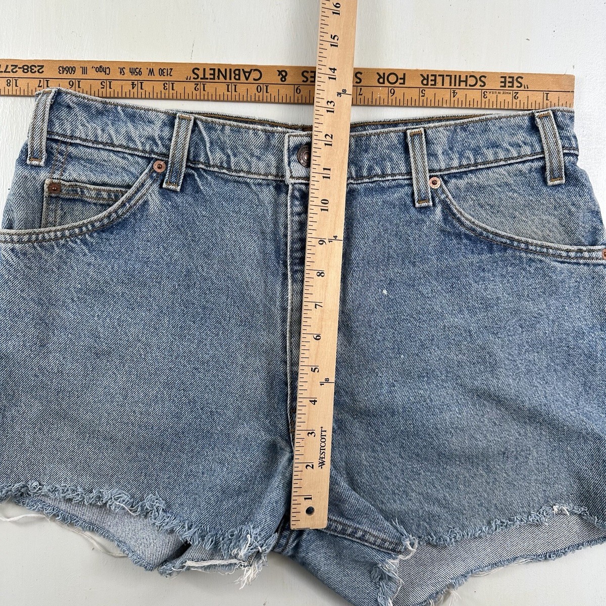 VTG Levi's 550 Orange Tab Cutoff Shorts Women 34 Jeans relaxed