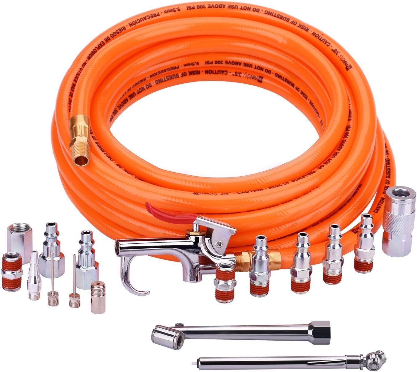 Hose Kit With 17 Piece Air Tool