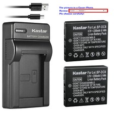 Kastar Battery Slim USB Charger for Leica BP-DC8  Leica X-U Typ 113 Camera